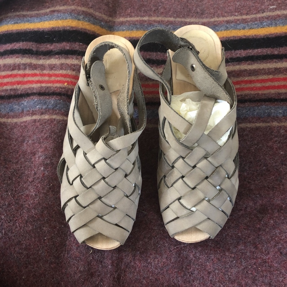 No. 6 Store Clogs 38 Woven Huarache Style